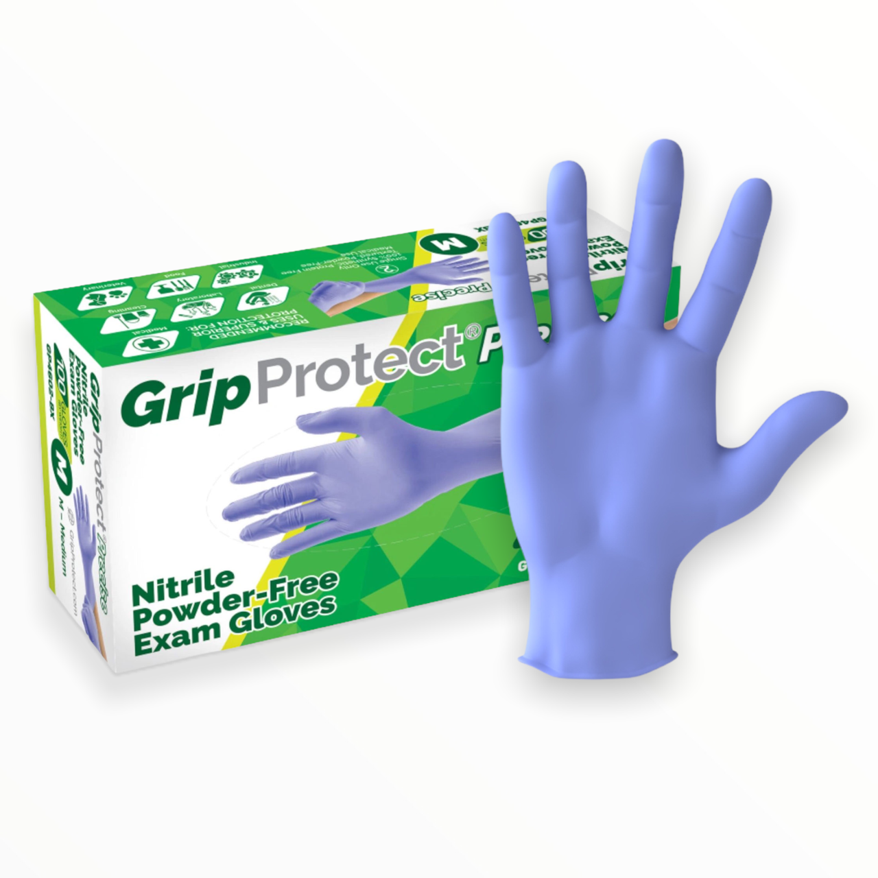 Medium GripProtect Nitrile Exam Gloves 1000/Case 