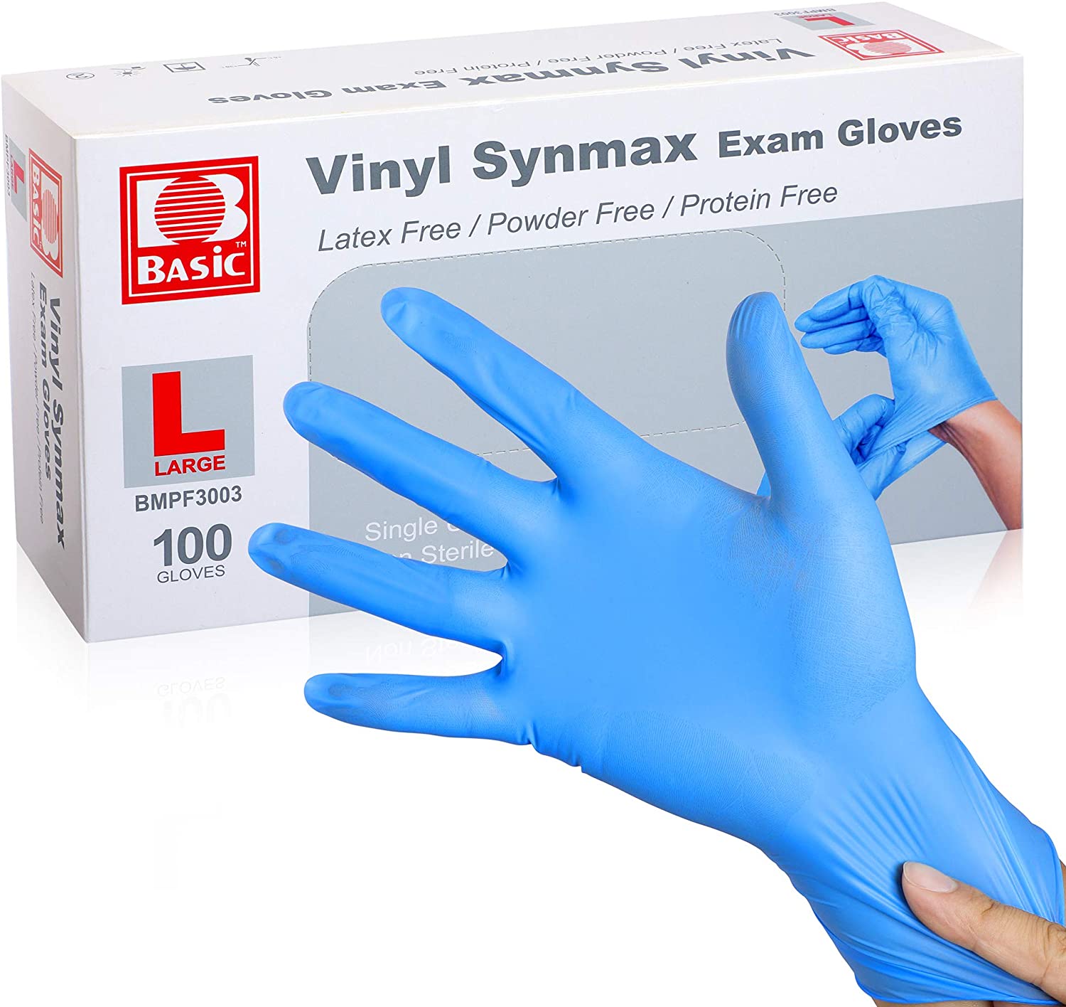Afgang Gurgle mynte Medical Synmax Vinyl Exam Gloves – Latex-Free & Powder-Free – Large, (Case  of 1,000) (Copy) - Norton Medical Supply